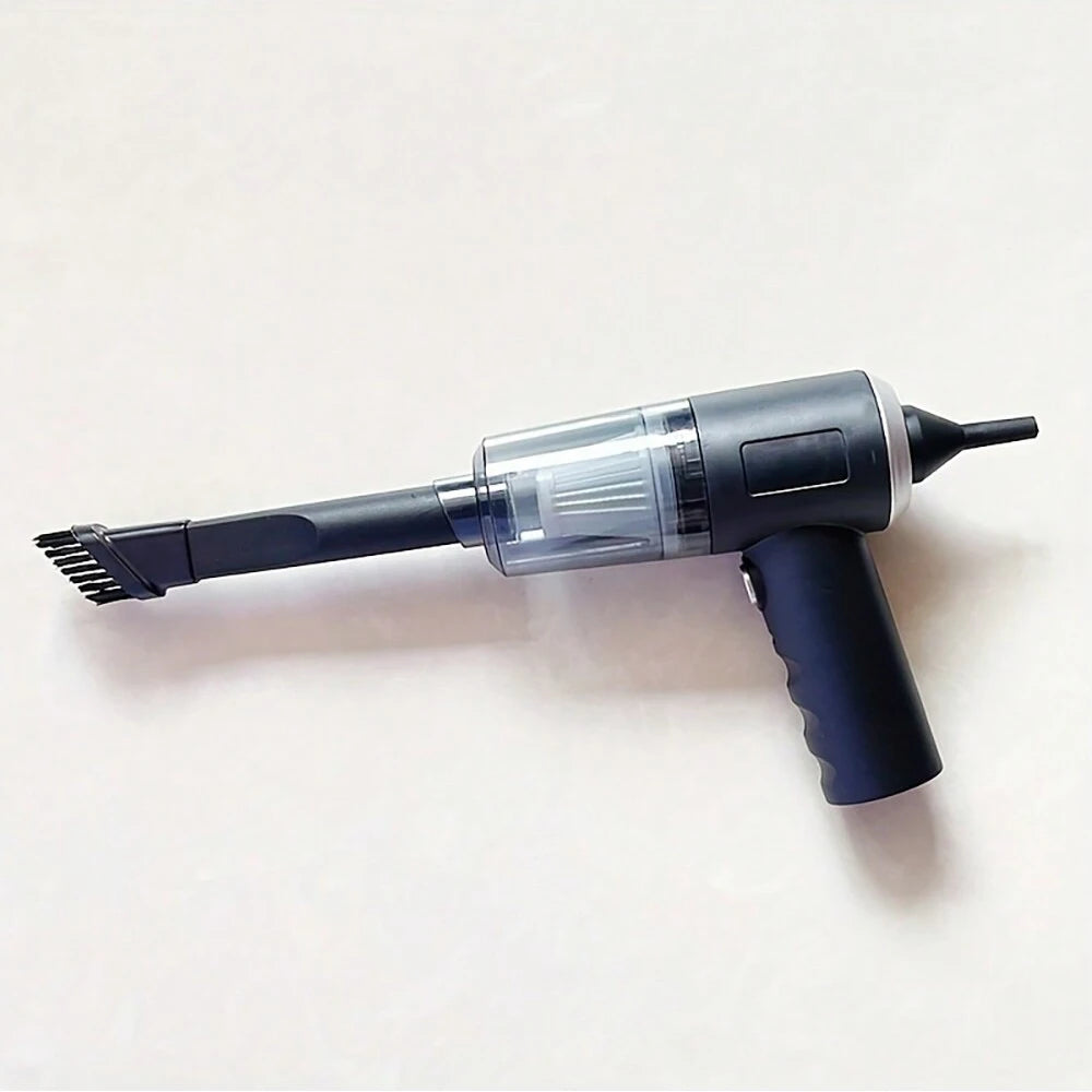 1pc120W High Power Wireless Vacuum Cleaner Dual Use for Home and Car Powerful Vacuum Cleaner Black